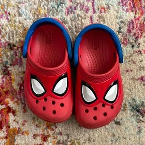 Red toddler crocs